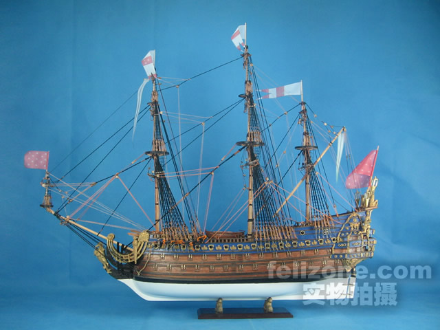 供应实木帆船套材--法国皇家战舰"皇家索莱尔号"