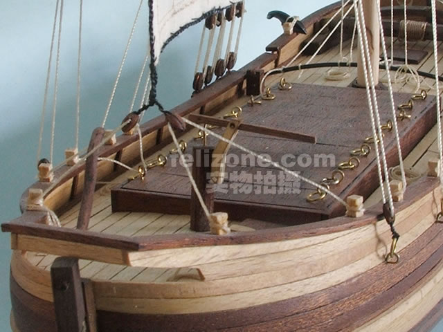 实木帆船拼装套材-单桅帆船"chapman水上商人号"